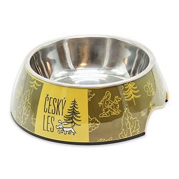 AK Český les melaminová miska s nerez vložkou L 1200ml zelená