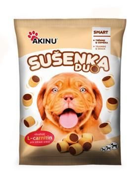 Akinu sušenka Duo s L-carnitinem 400 g - výprodej exp. 04/24