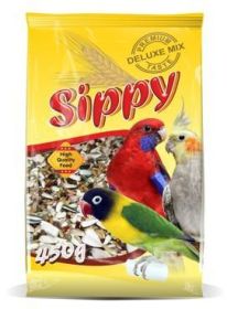 Sippy deluxe krmivo pro malé a střední papoušky 450g 