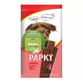 Akinu PAPKY Hovězí plátky pamlsek pro psy 12 ks